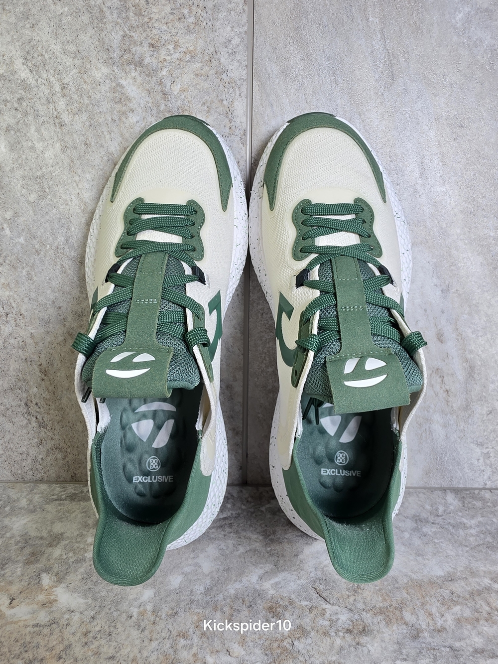 G/FORE Men's Athletic Sneakers in Green and White - Picture 5 of 10